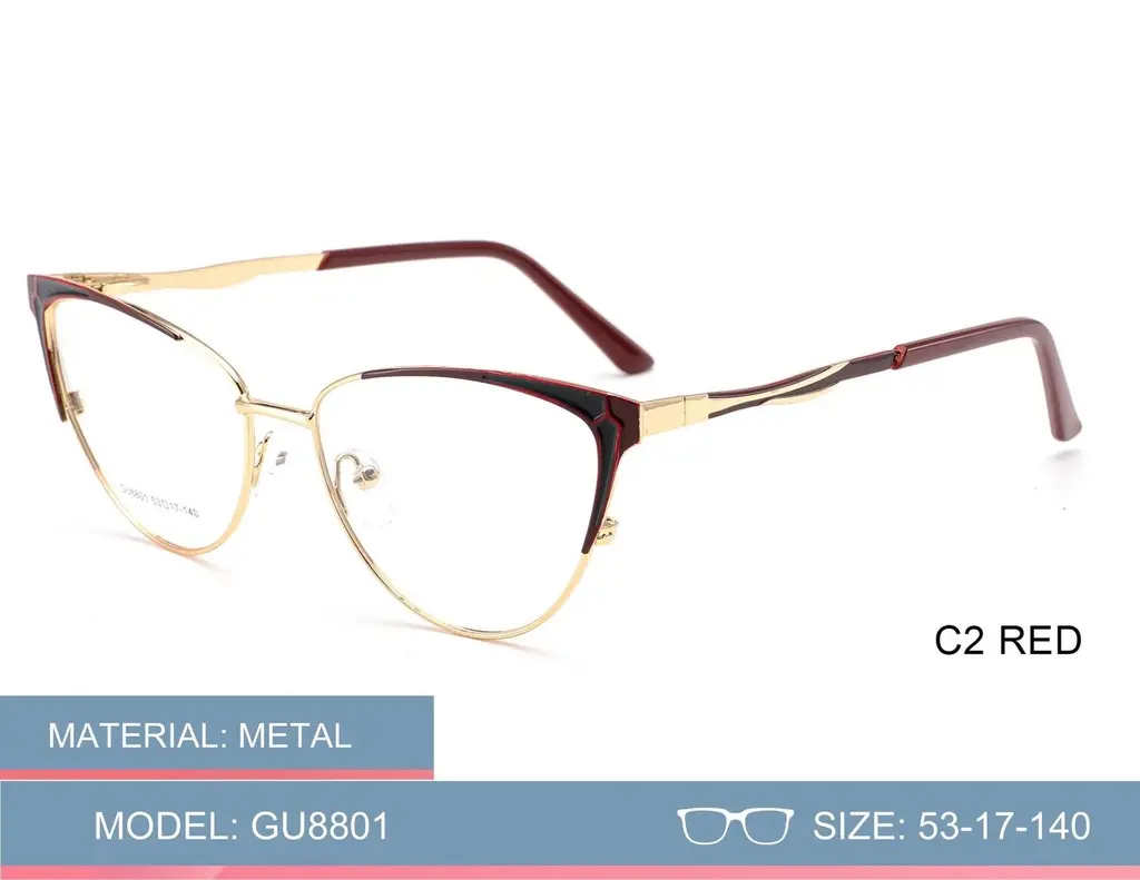 [GU8801C2] Montura Metalica de Dama  (GU8801, C2)