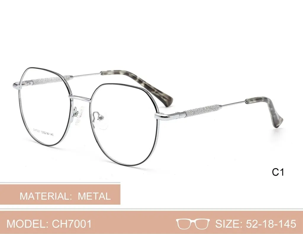 [C1CH7001] Montura Para Dama Metalica (C1, CH7001)